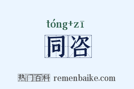 同咨是什么意思的图片
